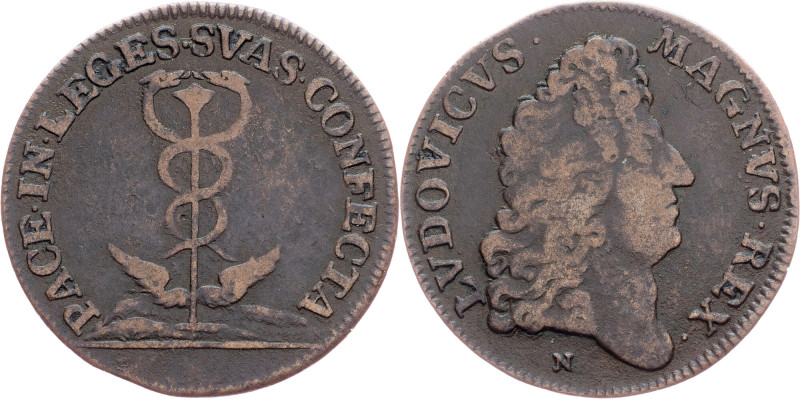 Spanish Netherlands, Jeton 1678 Spanish Netherlands, Jeton 1678, AE, Dugn. 4395;...