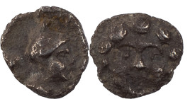 Greek Coins
Asia Minor - Pisidia - Selge - AR Trihemiobol 0.78 g, 350-300 BC. Gorgoneion with protuding tongue. Rev Head of Athena right, astragalos b...