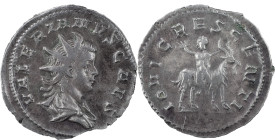 The Roman Empire
Valerian II. Cologne. Circa 256-258. AR Antoninianus 3.89 g. VALERIANVS CAES, radiate, draped bust right / IOVI CRESCENTI, the child ...