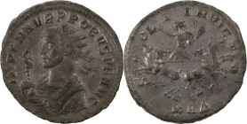 The Roman Empire
Probus. AE Antoninianus 3.40 g. Serdica, 280-281. IMP C M AVR PROBVS AVG Radiate bust of Probus to left in consular robes, holding ea...