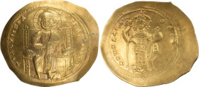 The Byzantine Empire
Constantine X Ducas (1059-1067). AU Histamenon Nomisma 4.40 g. Constantinople. + IҺS XIS RЄX RЄGNANTIҺM. Christ Pantokrator seate...
