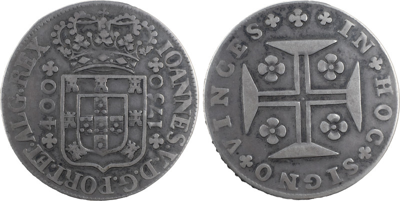 Portugal
D. João V (1706-1750)
Cruzado Novo Lisboa 1750
AG: 83.01 14.36 g
MBC