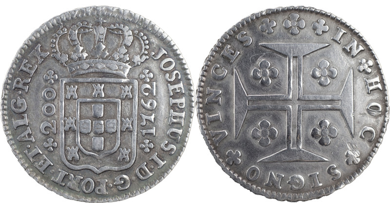 Portugal
D. José I (1750-1777)
12 Vinténs Lisboa 1762
AG: 27.03 6.92 g
MBC