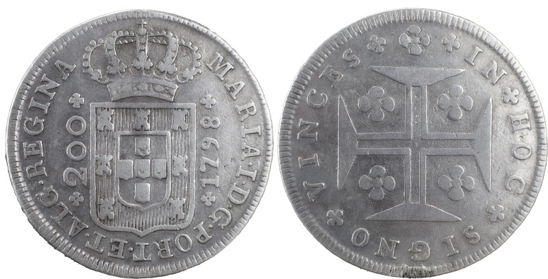 Portugal
D. Maria I (1786-1799)
12 Vinténs Lisboa 1798
AG: 15.07 6.97 g
MBC-