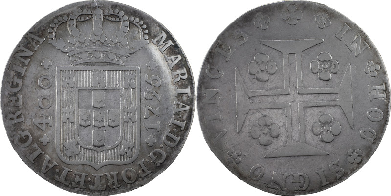 Portugal
D. Maria I (1786-1799)
Cruzado Novo Lisboa 1795
AG: 17.06 13.17 g
MBC-