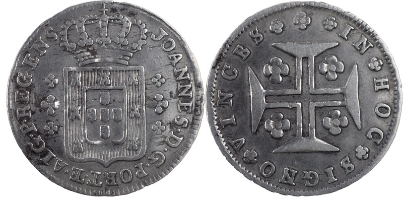 Portugal
D. João Regente (1799-1816)
6 Vinténs Lisboa
AG: 19.03 2.97 g
MBC