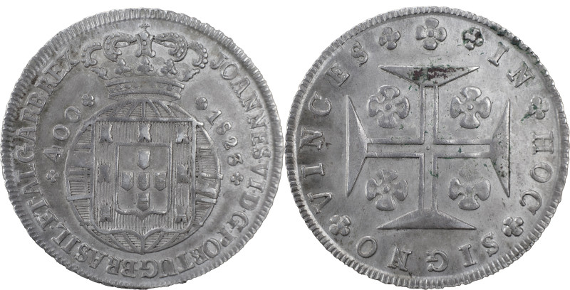 Portugal
D. João VI (1816-1826)
Cruzado Novo Lisboa 1823
AG: 12.16 14.41 g
BELA+...