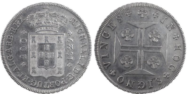 Portugal
D. Miguel I (1828-1834)
12 vinténs Lisboa 1829
AG: 10.02 7.43 g
MBC+