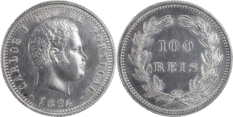 Portugal
D. Carlos I (1889-1908)
100 réis 1894 Lisboa
AG: 06.06 2.53 g
BELA-