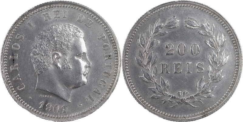 Portugal
D. Carlos I (1889-1908)
200 réis 1901 Lisboa
AG: 08.07 4.99 g
BELA