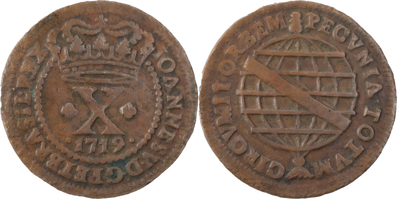 Angola
D. João V (1706-1750)
10 réis 1719
AG: 02.05 6.34 g
MBC-