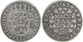 Angola
D. José I (1750-1777)
2 Macutas 1762
AG: 09.01 2.85 g
MBC