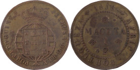 Angola
D. Pedro V (1853-1861)
Meia macuta 1858
AG: 01.01 18.64 g
MBC