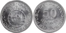 Cabo Verde
República Portuguesa (1910-Presente)
50 centavos 1949
AG: 05.01 4.49 g
SOBERBA