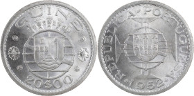 Guiné
República Portuguesa (1910-Presente)
20 escudos 1952
AG: 16.01 10.15 g
SOBERBA