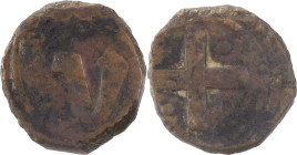 Índia Portuguesa
D. João III (1521-1557)
Bazaruco Cobre Goa
AG: 05.01 9.14 g
BC+