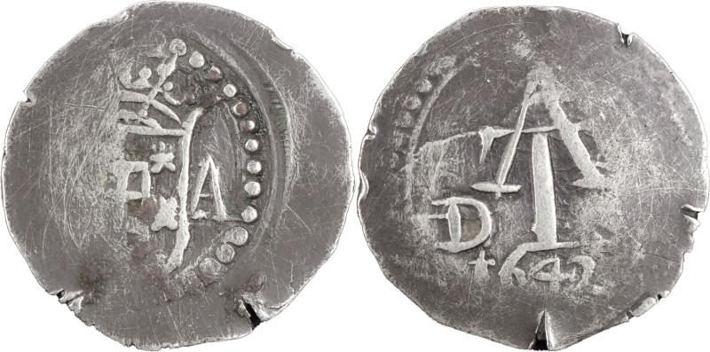 Índia Portuguesa
D. João IV (1640-1656)
Tanga G-A/D-S 1642
AG: 11.02 2.15 g
BC