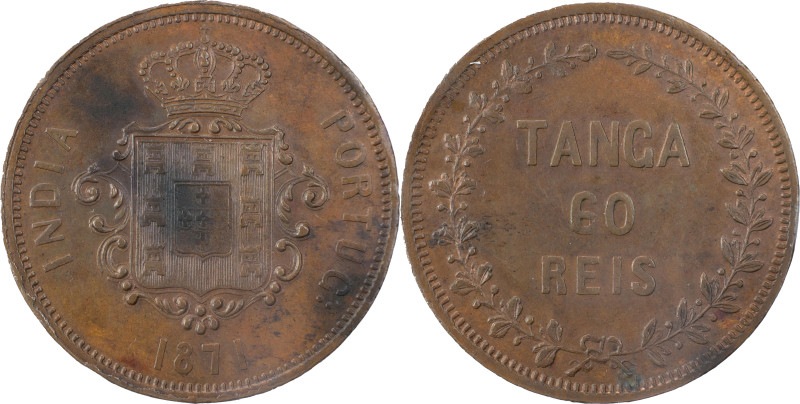 Índia Portuguesa
D. Luís I (1861-1889) 
Tanga 1871 Bombaim
AG: 08.01 37.64 g
BEL...