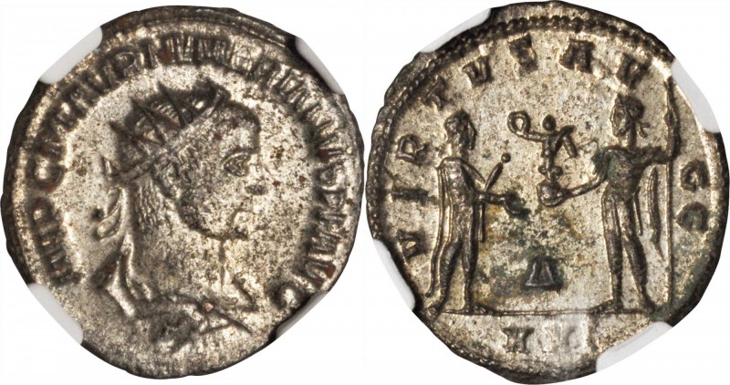 NUMERIAN, A.D. 283-284. BI Aurelianianus (3.16 gms), Antioch Mint. NGC MS, Strik...