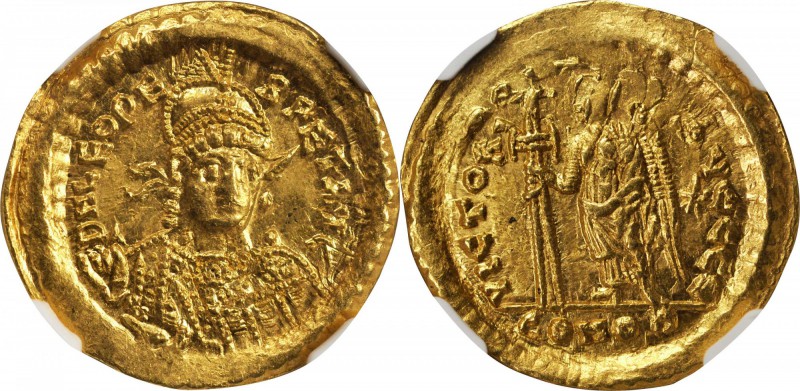 LEO I, A.D. 457-474. AV Solidus (4.48 gms), Constantinople Mint, ca. A.D. 462-46...