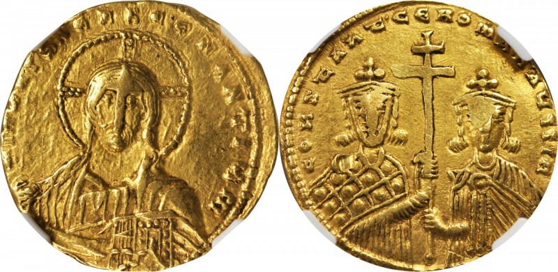 CONSTANTINE VII, 913-959. AV Solidus (4.41 gms), Constantinople Mint. NGC EF, St...