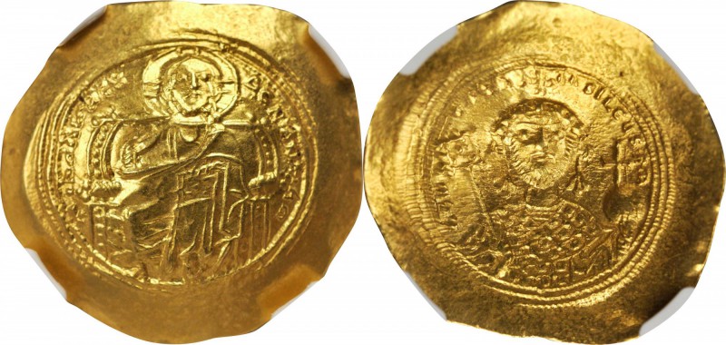 CONSTANTINE IX, 1042-1055. AV Histamenon Nomisma (4.38 gms), Constantinople Mint...