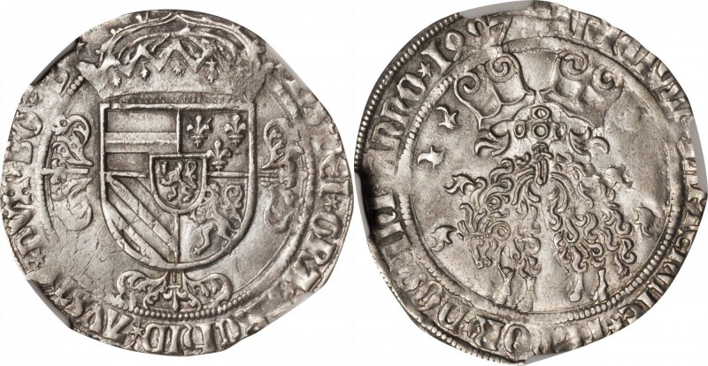 BELGIUM. Brabant. Toison d'Argent, 1497. Antwerp Mint. Philip the Fair. NGC AU-5...