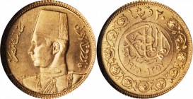 EGYPT. 20 Piastres, AH 1357 (1938). NGC MS-64.
Fr-38; KM-370. Struck to commemorate the royal wedding of King Farouk and Queen Farida.
