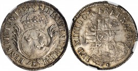 FRANCE. 1/2 Ecu, 1694-M. Toulouse Mint. Louis XIV. NGC AU-55.
KM-295.13. Struck over a earlier 1/2 Ecu from the Montpellier Mint. Virtually Mint Stat...