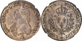 FRANCE. Ecu, 1783-A. Paris Mint. Louis XVI. NGC AU-58.
Dav-1333; KM-564.1; Gad-356; Dup-1708; DFW-540. Well struck with original brownish-gray toning...