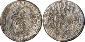 GERMANY. Saxony. Taler, 1623-HvR (Swan). Johann Georg I. NGC MS-61.
KM-132; Dav-7601. Free of overly distracting marks with strong luster and pale to...
