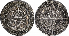 GREAT BRITAIN. Groat, ND (1480-83). London Mint. Edward IV (Second Reign) (1471-83). PCGS EF-45 Gold Shield.
S-2100. Rose on breast, heraldic cinquef...