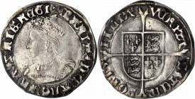 GREAT BRITAIN. 4 Pence (Groat), ND (1553-54). Mary. PCGS Genuine--Cleaned, EF Details Gold Shield.
S-2492. Light strike in obverse center though full...