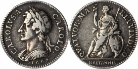 GREAT BRITAIN. Silver Farthing Pattern, 1665. Charles II. PCGS PROOF-30 Gold Shield.
KM-PnR33; P-407. An affordable, problem free example of this 350...