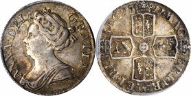 GREAT BRITAIN. 6 Pence, 1711. Anne. PCGS EF-45 Gold Shield.
S-3619. Good strike with light gray to earthy toning and no distracting marks.