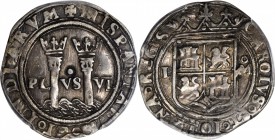 MEXICO. Real, ND (1542-55) L-Mo. Mexico City Mint. Carlos and Johanna. PCGS EF-45 Gold Shield.
KM-0009; Cal-type-103#144; Nesmith-92. 3.22 grams. Lat...