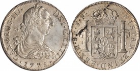 MEXICO. 8 Reales, 1778-Mo FF. Charles III. PCGS Genuine--Tooled, AU Details Gold Shield.
KM-106.2; FC-60a; El-86. Some smoothing is evident in the ob...