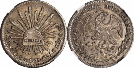 MEXICO. 8 Reales, 1841-Ga MC. Guadalajara Mint. NGC MS-63.
KM-377.6; DP-Ga21. Tied for finest certified of the date at NGC with none at this grade le...