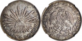 MEXICO. 4 Reales, 1851-Go PF. Guanajuato Mint. NGC VF-35.
KM-375.4. Highly appealing for the grade with strong detail results from a bold strike and ...