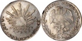 MEXICO. 4 Reales, 1848-Pi AM. San Luis Potosi Mint. NGC FINE-12.
KM-375.8. A bit of wear on centers but good peripheral detail on both sides. Problem...