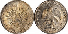 MEXICO. 4 Reales, 1849-Pi MC. San Luis Potosi Mint. NGC EF-40.
KM-375.8. Well detailed with attractive, pervasive earthy to champagne toning. The fin...