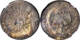 MEXICO. 4 Reales, 1850-Pi MC. San Luis Potosi Mint. NGC AU-55.
KM-375.8. Well detailed and richly toned with strong underlying flash. Notable as the ...