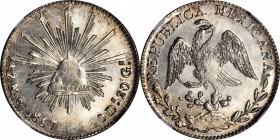MEXICO. 2 Reales, 1837/6-Go PJ. Guanajuato Mint. NGC Unc Details--Surface Hairlines.
KM-374.8. Nicely detailed and lustrous with light peripheral ton...