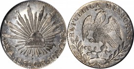 MEXICO. 2 Reales, 1861-Mo CH. Mexico City Mint. NGC MS-64.
KM-374.10. A boldly struck example with flashy luster and light toning. A prime specimen o...