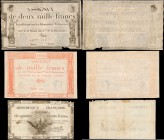 FRANCE. Lot of (6) Notes. Mixed Dates. Mixed Denominations, Mixed Banks. P-Various. Very Fine.
6 pieces in lot. Lot of 1790s French banknotes. Includ...