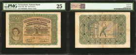 SWITZERLAND. Swiss National Bank. 50 Franken, 1931. P-34f. PMG Very Fine 25.
A rare date and signature combination on this 50 Francs National Bank pi...