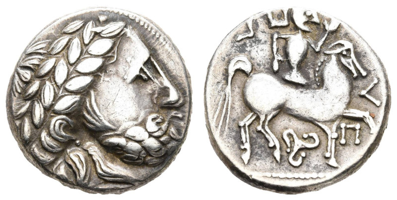 Antike Kelten
 Ungarn, Tetradrachme (13,31g), 3./2. Jh. v. Chr., Typ Zichyujfal...