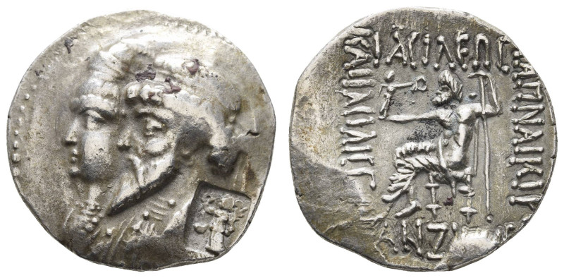 Antike Griechen
Elymais Seleukia, Tetradrachme (15,47 g), 82-80 v. Chr., Kamnas...