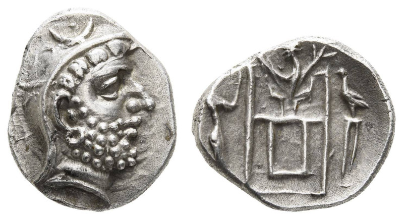 Antike Griechen
Persis Drachme (4,13), 150-100 v. Chr., Dareios I. Av: Kopf mit...