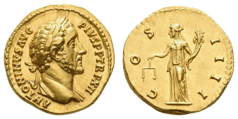 Antike Römer
Münzen Römische Kaiserzeit Antoninus Pius, 148/49, Aureus (7,29 g)...